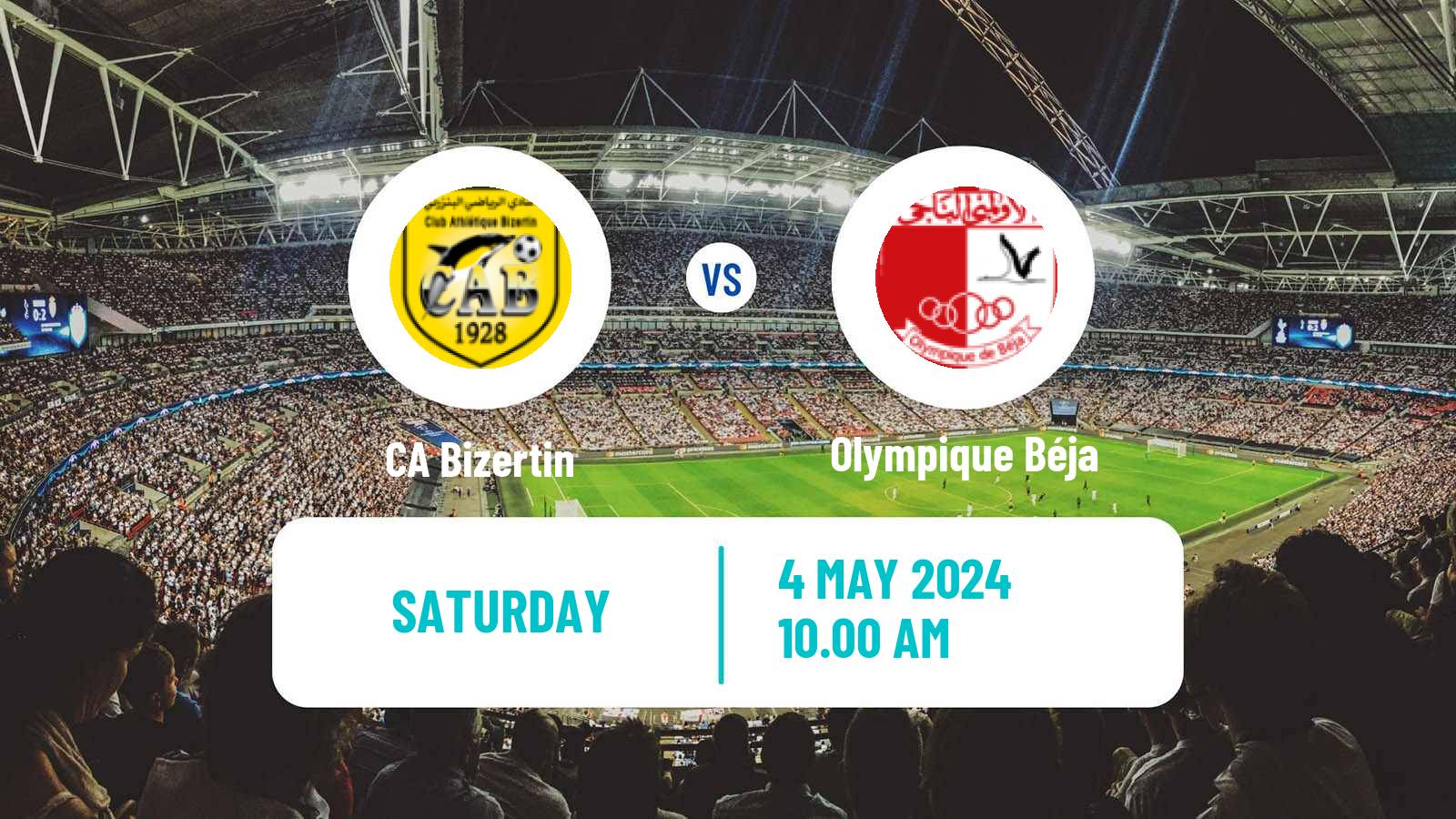 Soccer Tunisian Ligue Professionnelle 1 Bizertin - Olympique Béja