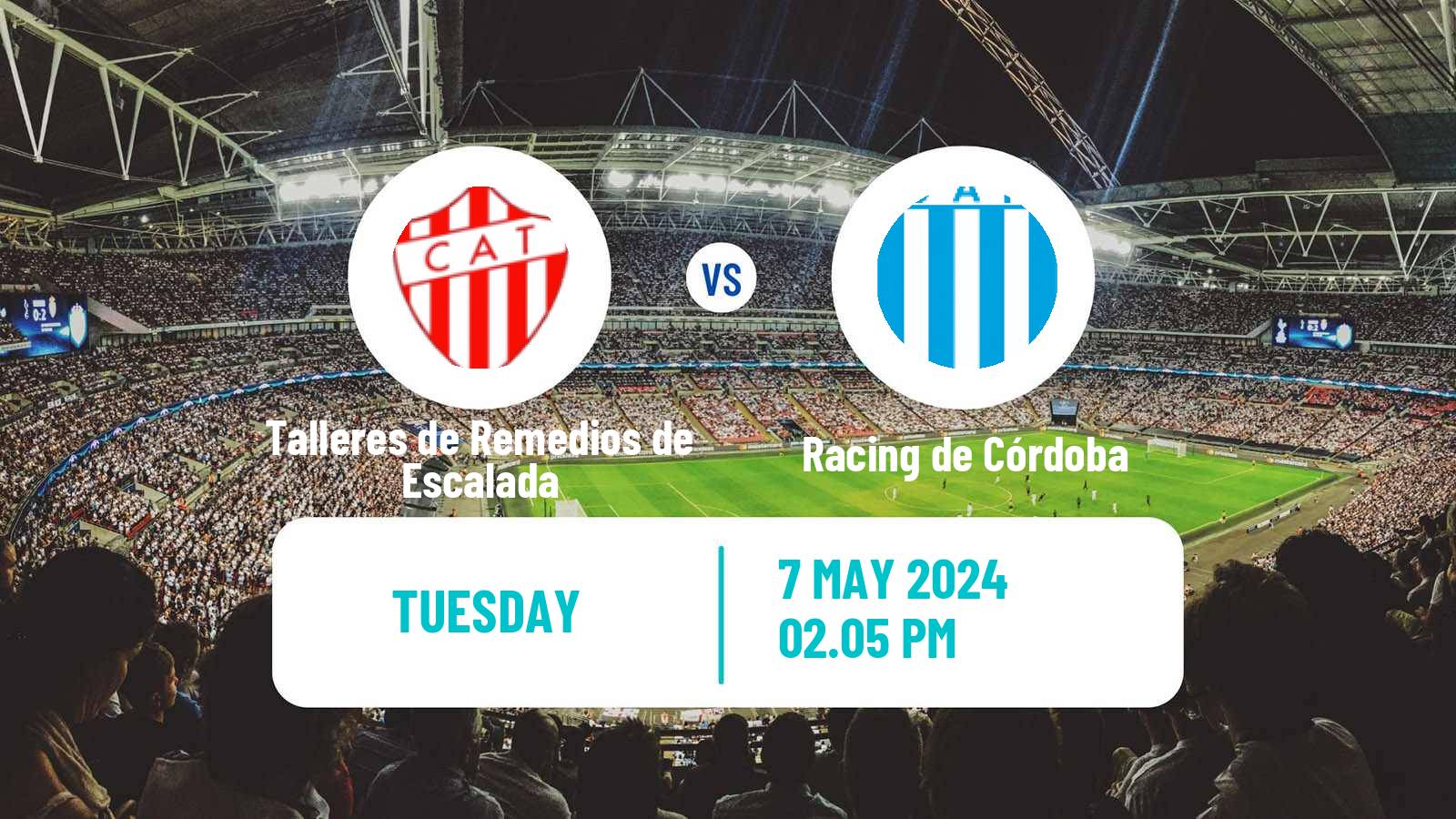 Soccer Argentinian Primera Nacional Talleres de Remedios de Escalada - Racing de Córdoba