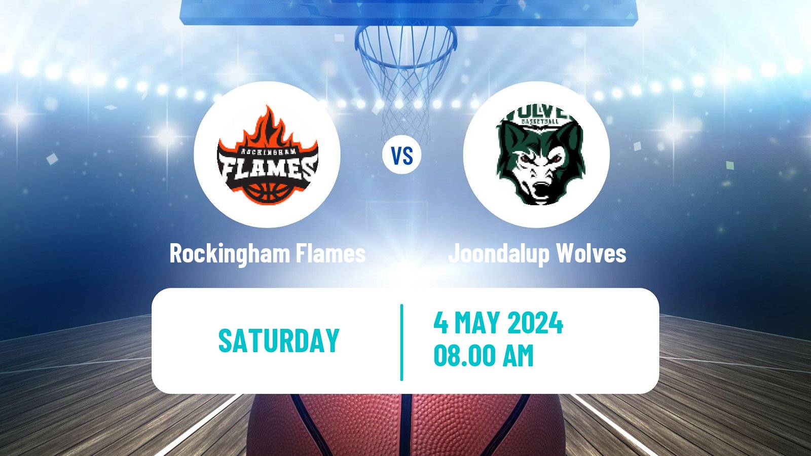 Basketball Australian NBL1 West Rockingham Flames - Joondalup Wolves