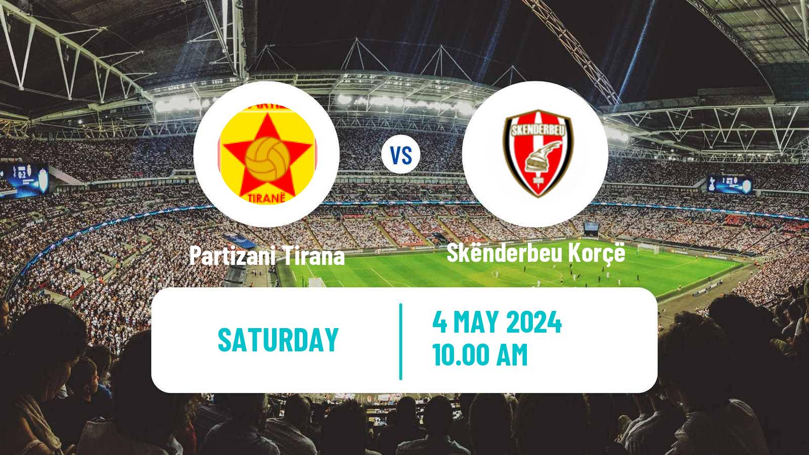 Soccer Albanian Super League Partizani Tirana - Skënderbeu Korçë