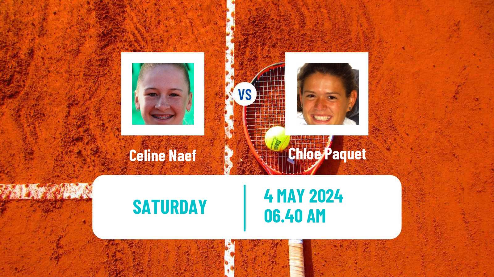 Tennis Saint Malo Challenger Women Celine Naef - Chloe Paquet