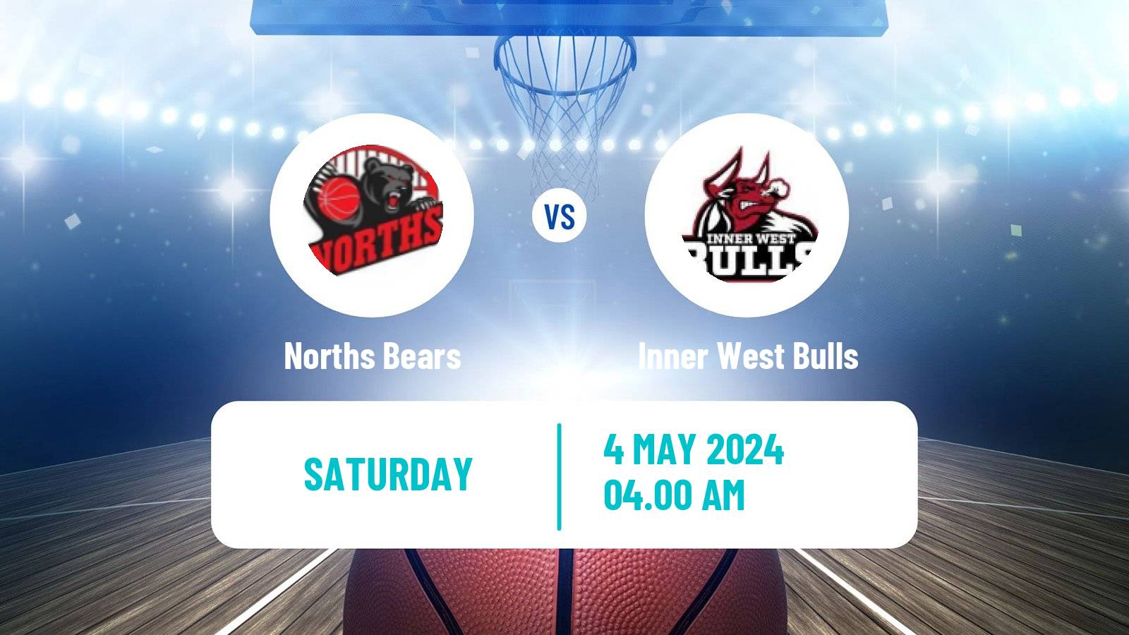 Basketball Australian NBL1 East Norths Bears - Inner West Bulls