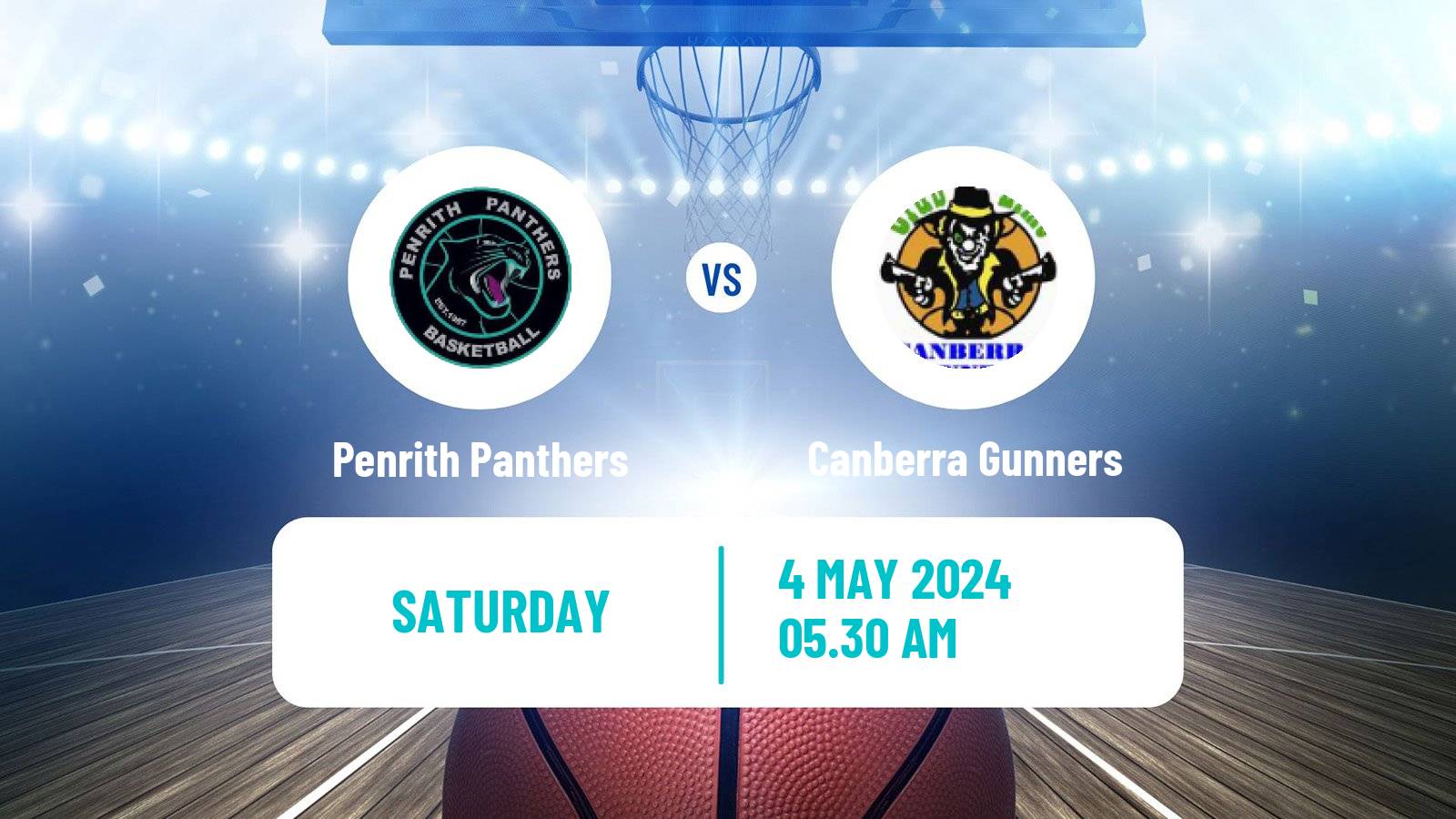 Basketball Australian NBL1 East Penrith Panthers - Canberra Gunners