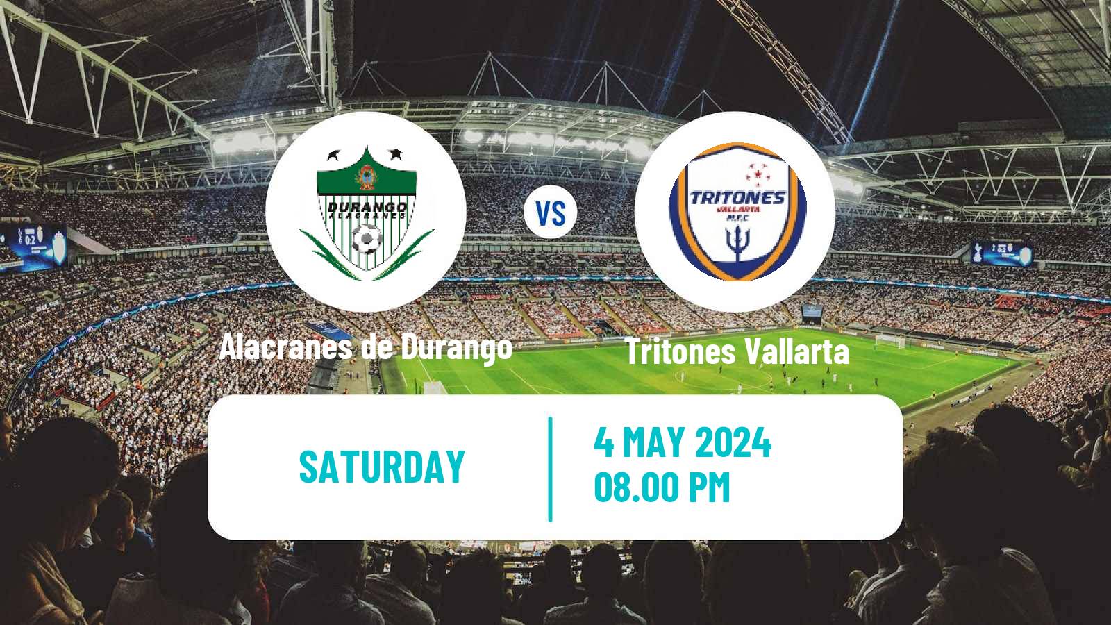 Soccer Mexican Liga Premier Serie A Alacranes de Durango - Tritones Vallarta