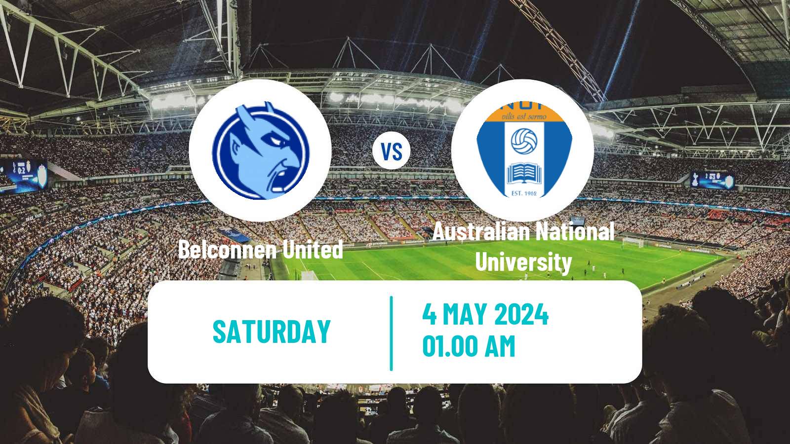 Soccer Australian Capital Premier League Belconnen United - Australian National University