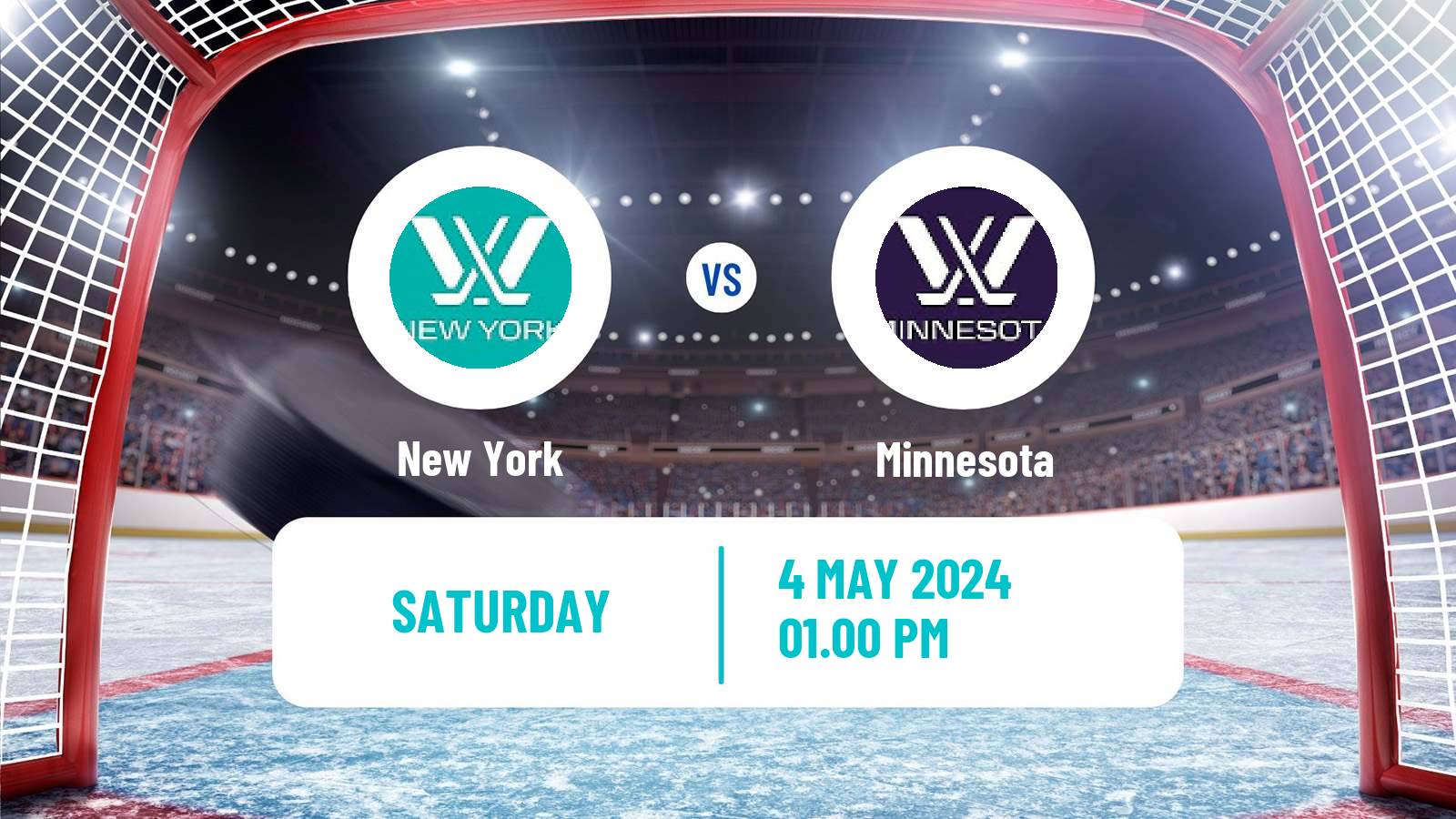 Hockey PWHL Women New York - Minnesota