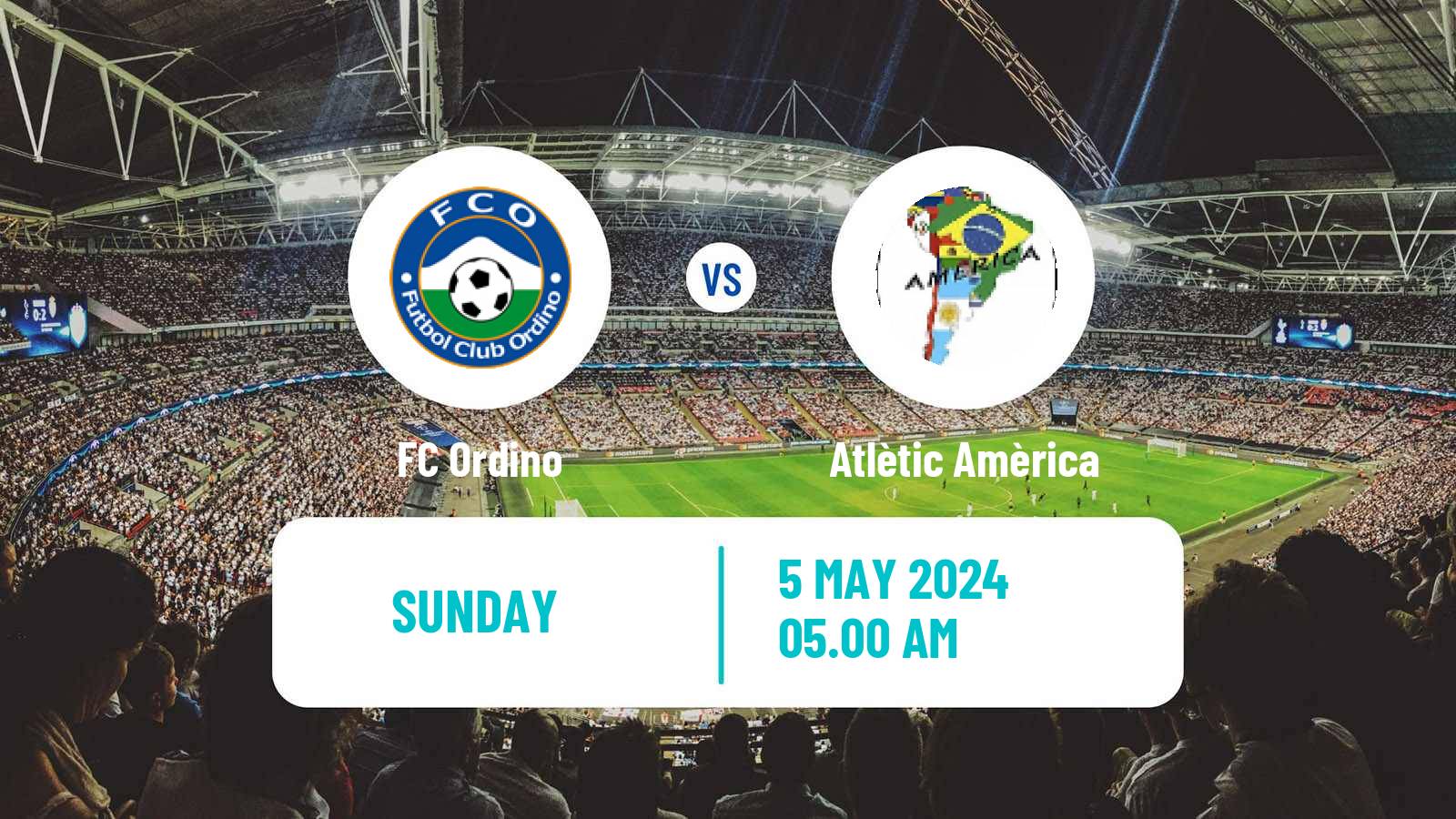 Soccer Andorra Primera Divisio Ordino - Atlètic Amèrica