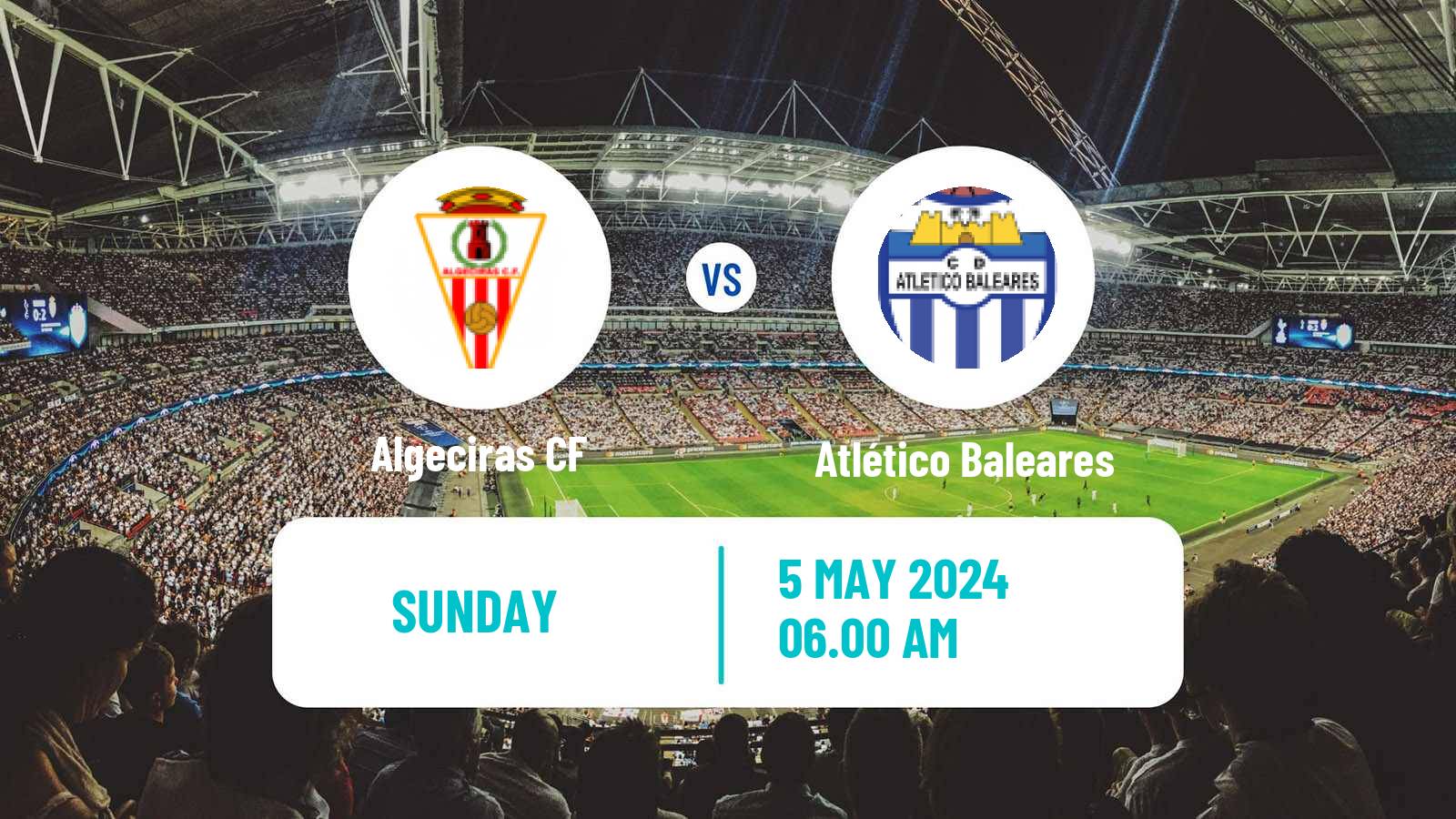Soccer Spanish Primera RFEF Group 2 Algeciras - Atlético Baleares