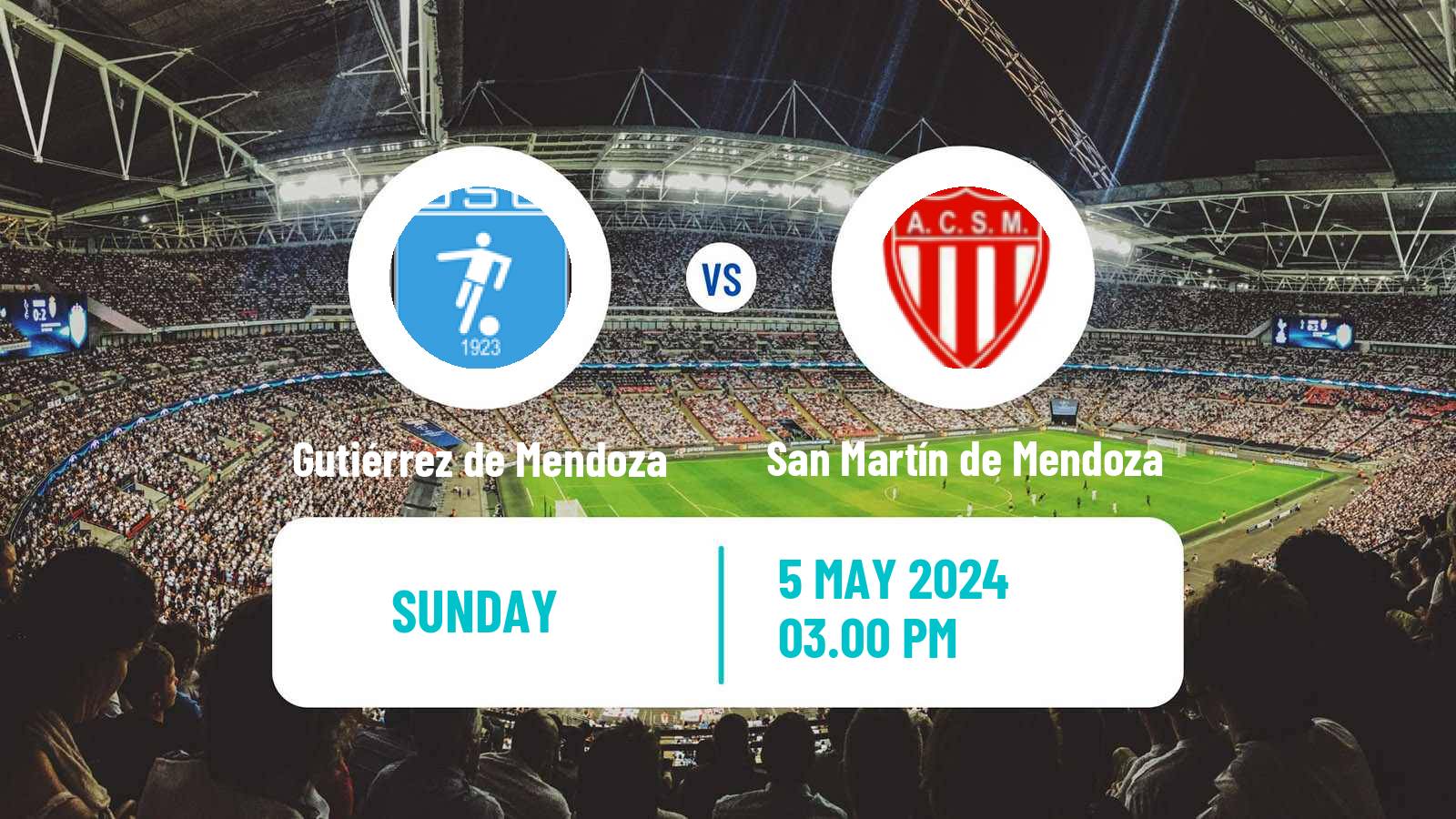 Soccer Argentinian Torneo Federal Gutiérrez de Mendoza - San Martín de Mendoza