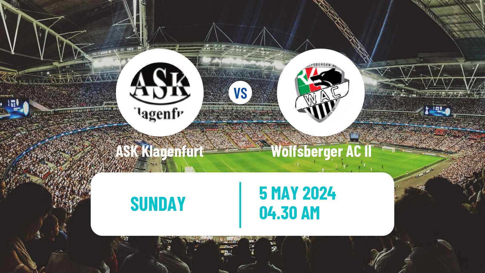 Soccer Austrian Regionalliga Central ASK Klagenfurt - Wolfsberger AC II