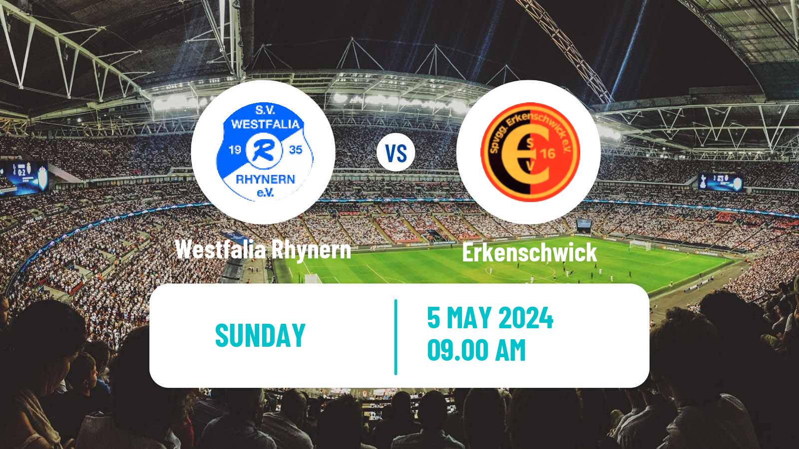 Soccer German Oberliga Westfalen Westfalia Rhynern - Erkenschwick