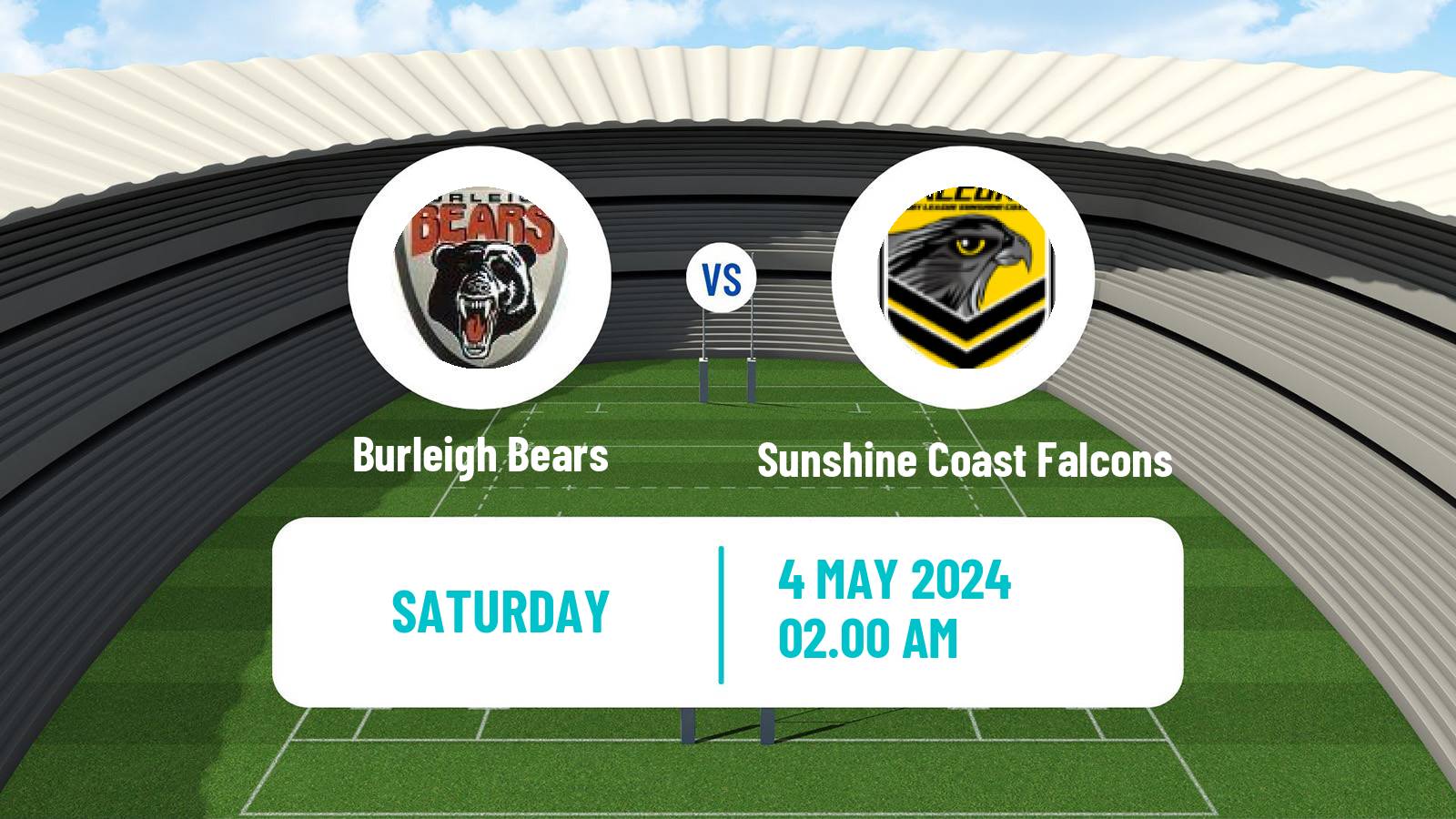 Rugby league Australian Queensland Cup Burleigh Bears - Sunshine Coast Falcons