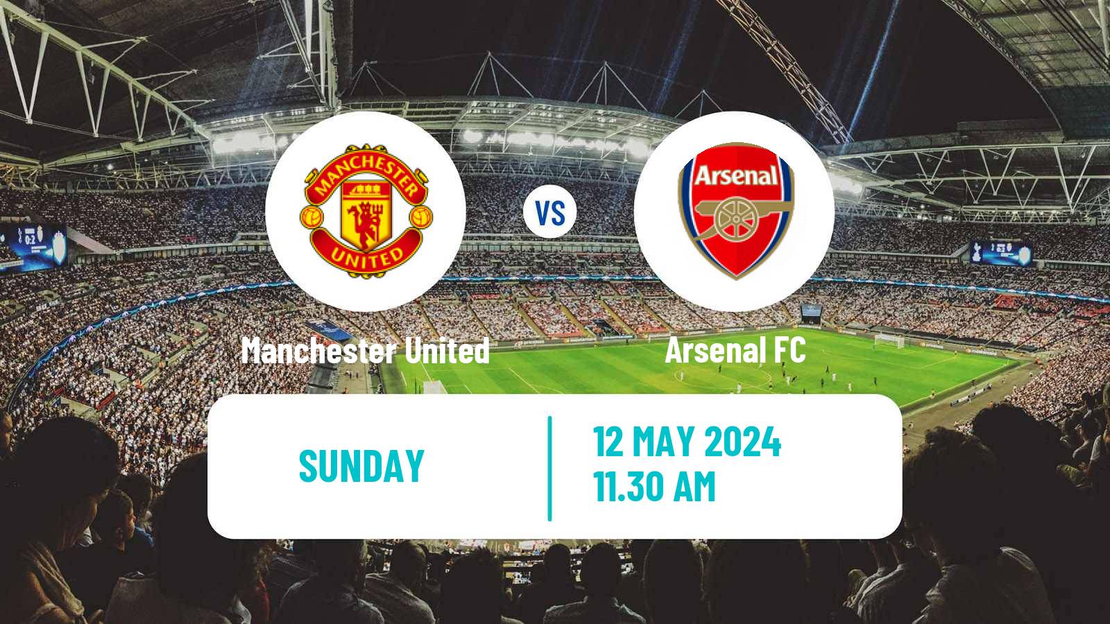 Soccer English Premier League Manchester United - Arsenal