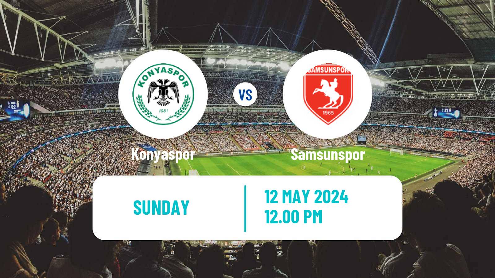 Soccer Turkish Super League Konyaspor - Samsunspor