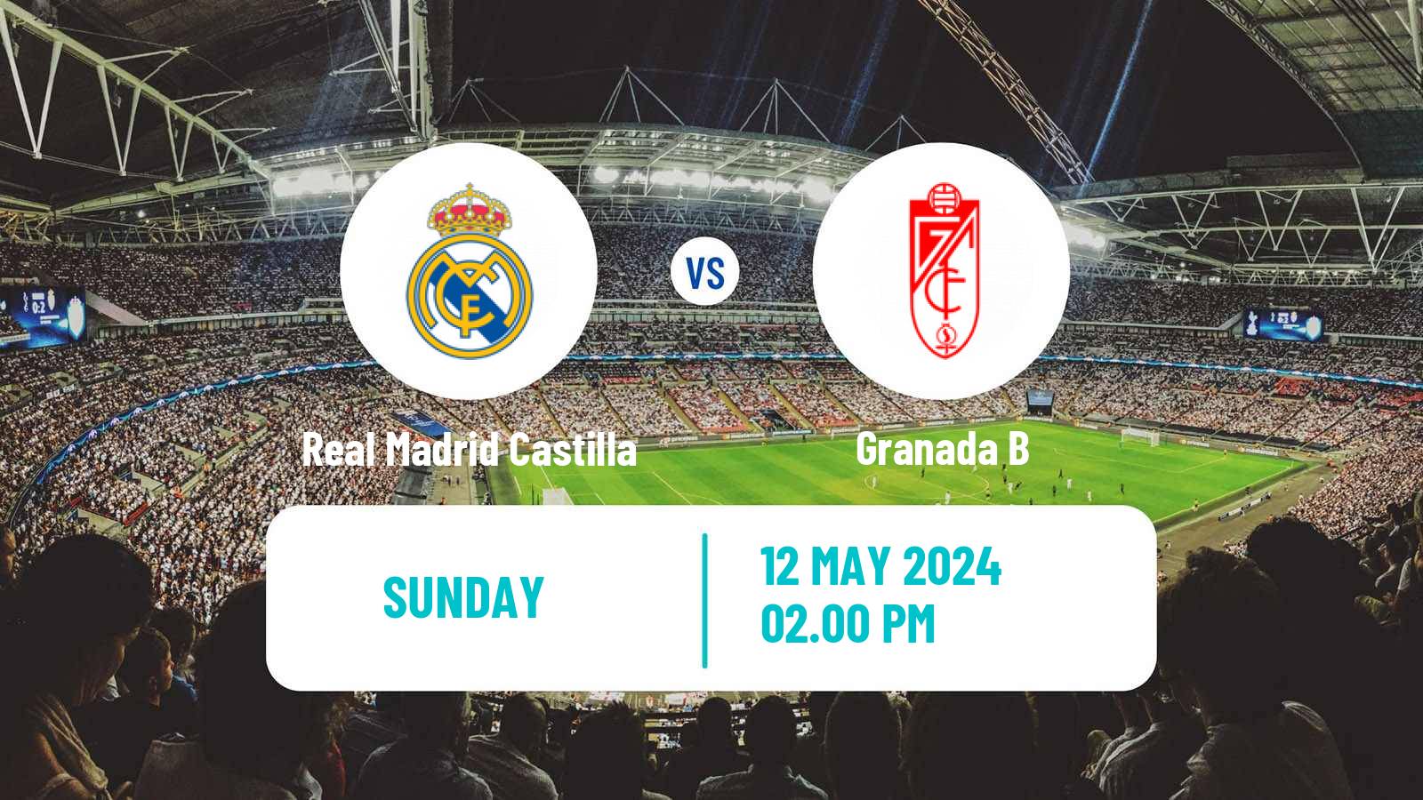 Soccer Spanish Primera RFEF Group 2 Real Madrid Castilla - Granada B