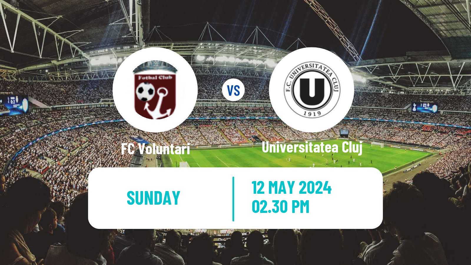 Soccer Romanian Liga 1 Voluntari - Universitatea Cluj