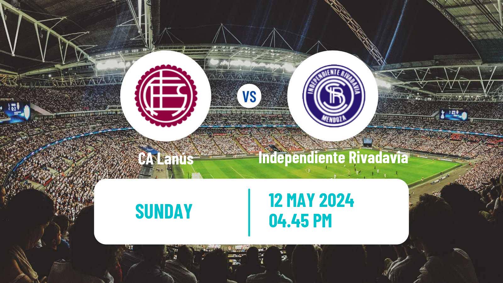 Soccer Argentinian Liga Profesional Lanús - Independiente Rivadavia