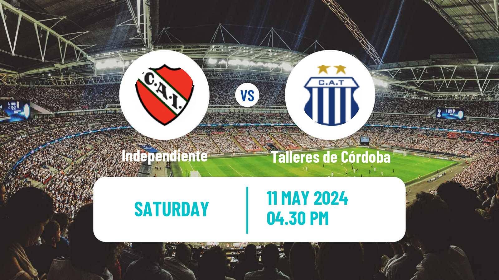 Soccer Argentinian Liga Profesional Independiente - Talleres de Córdoba