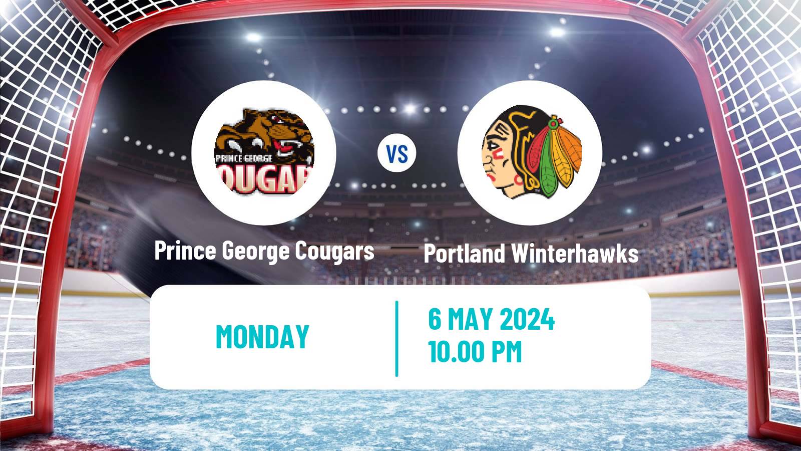 Hockey WHL Prince George Cougars - Portland Winterhawks