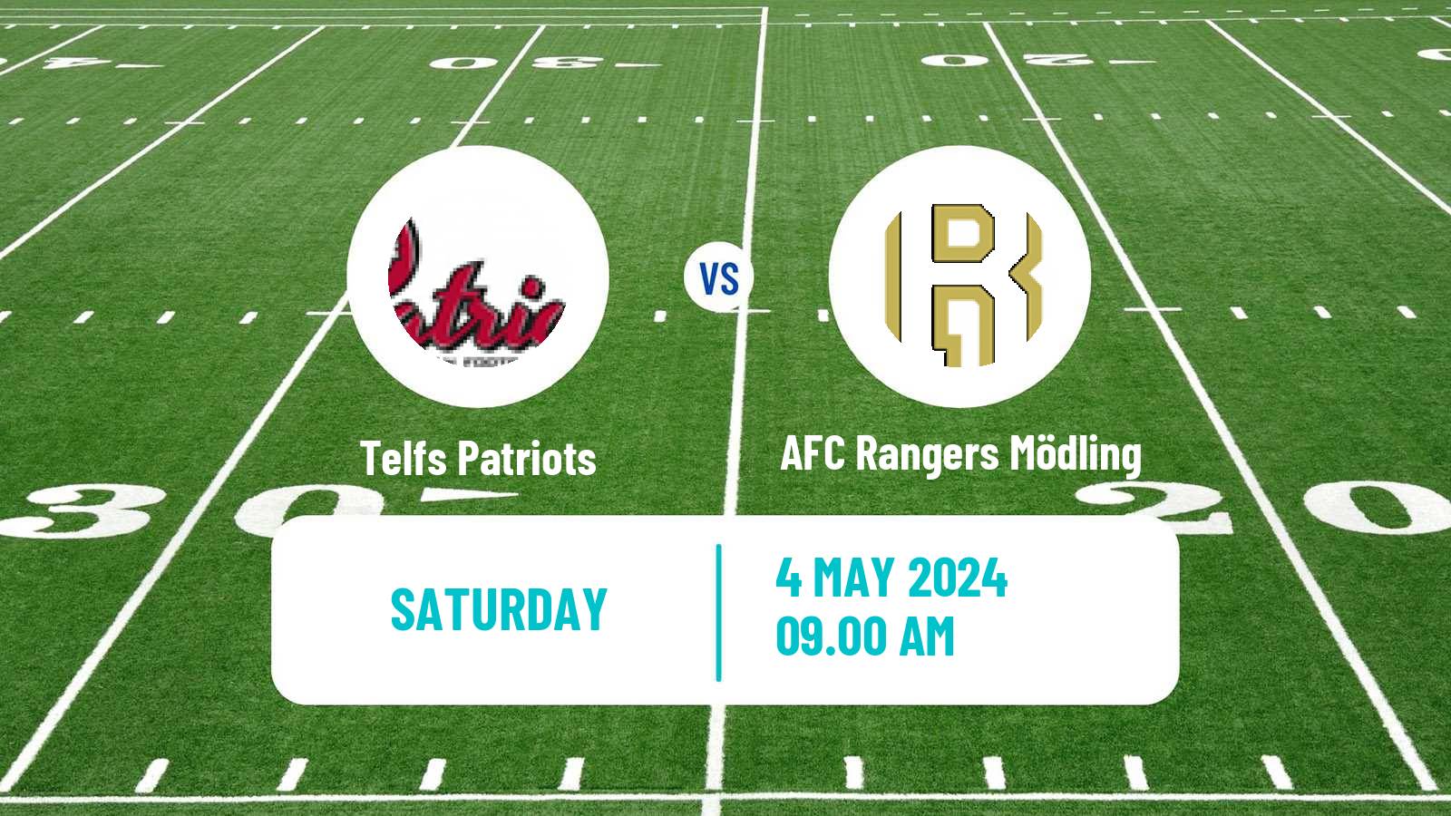 American football Austrian Football League Telfs Patriots - AFC Rangers Mödling