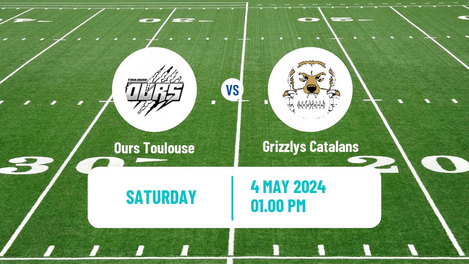American football French Championnat Elite American Football Ours Toulouse - Grizzlys Catalans