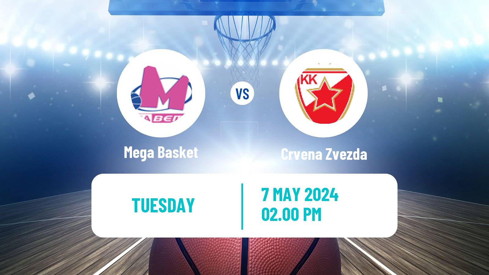 Basketball Adriatic League Mega Basket - Crvena Zvezda