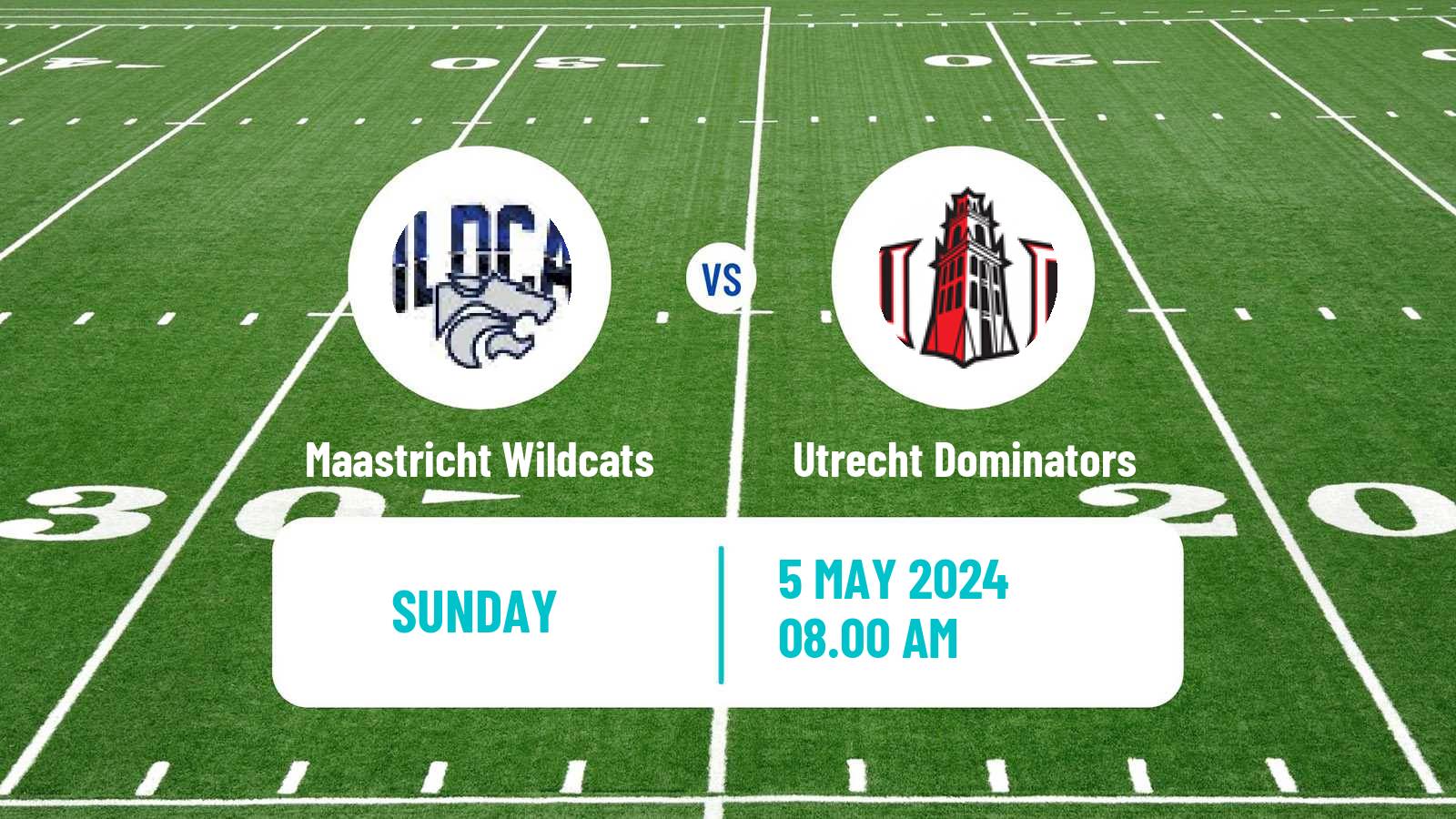 American football Dutch Eredivisie American Football Maastricht Wildcats - Utrecht Dominators