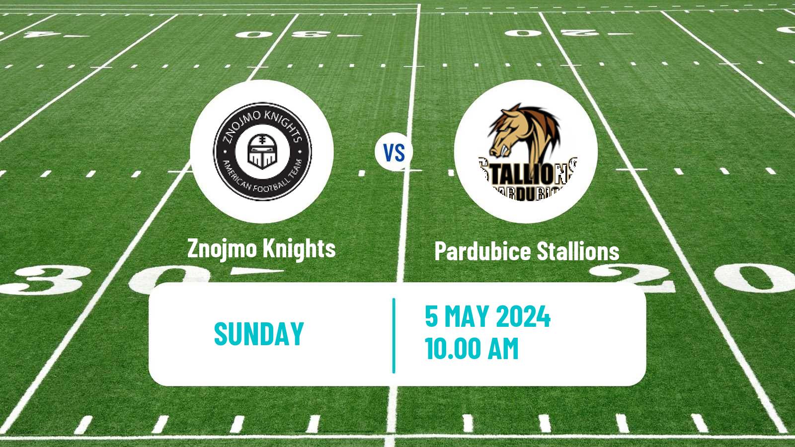 American football Czech CLAF Znojmo Knights - Pardubice Stallions