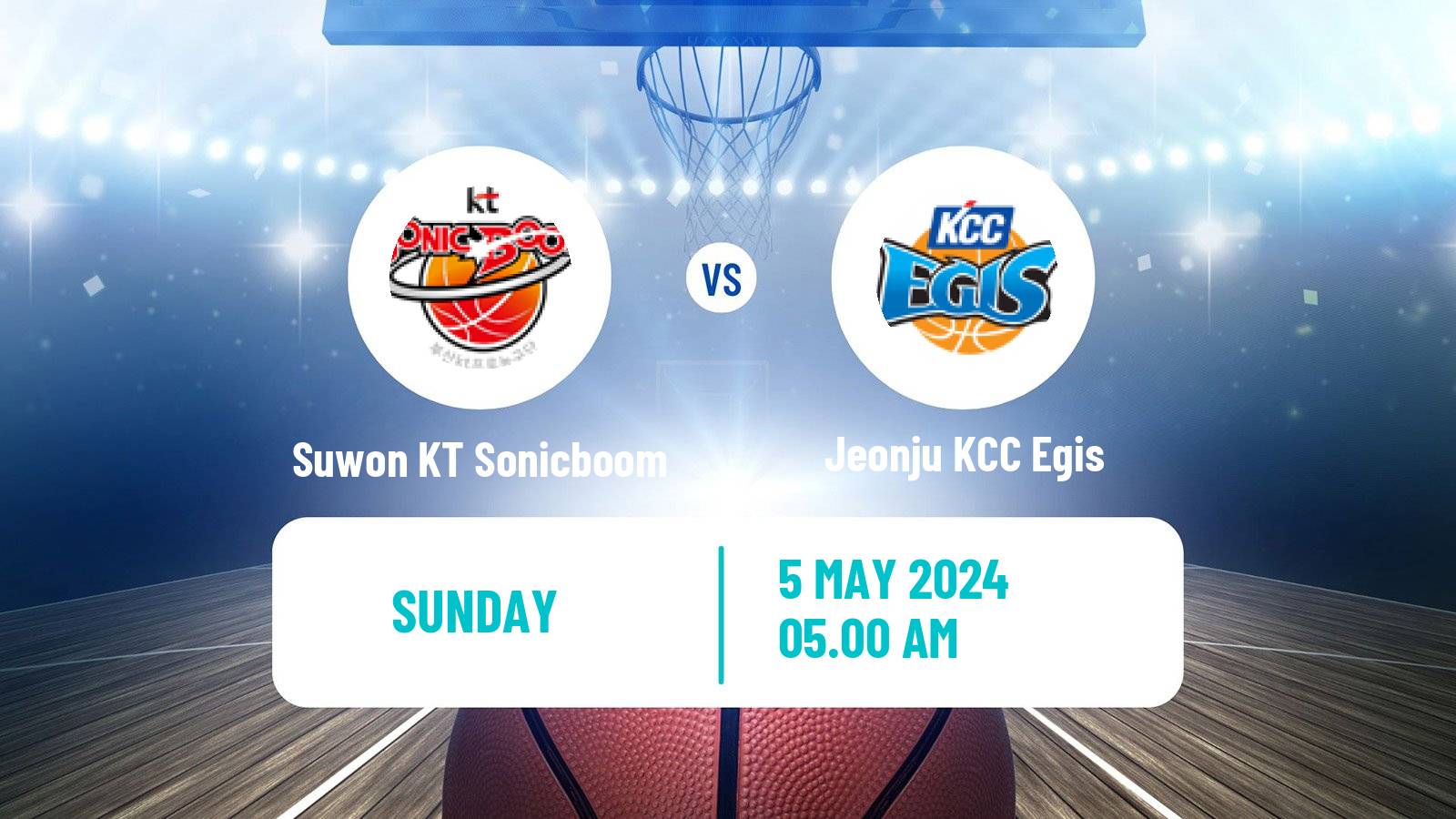 Basketball KBL Suwon KT Sonicboom - Jeonju KCC Egis