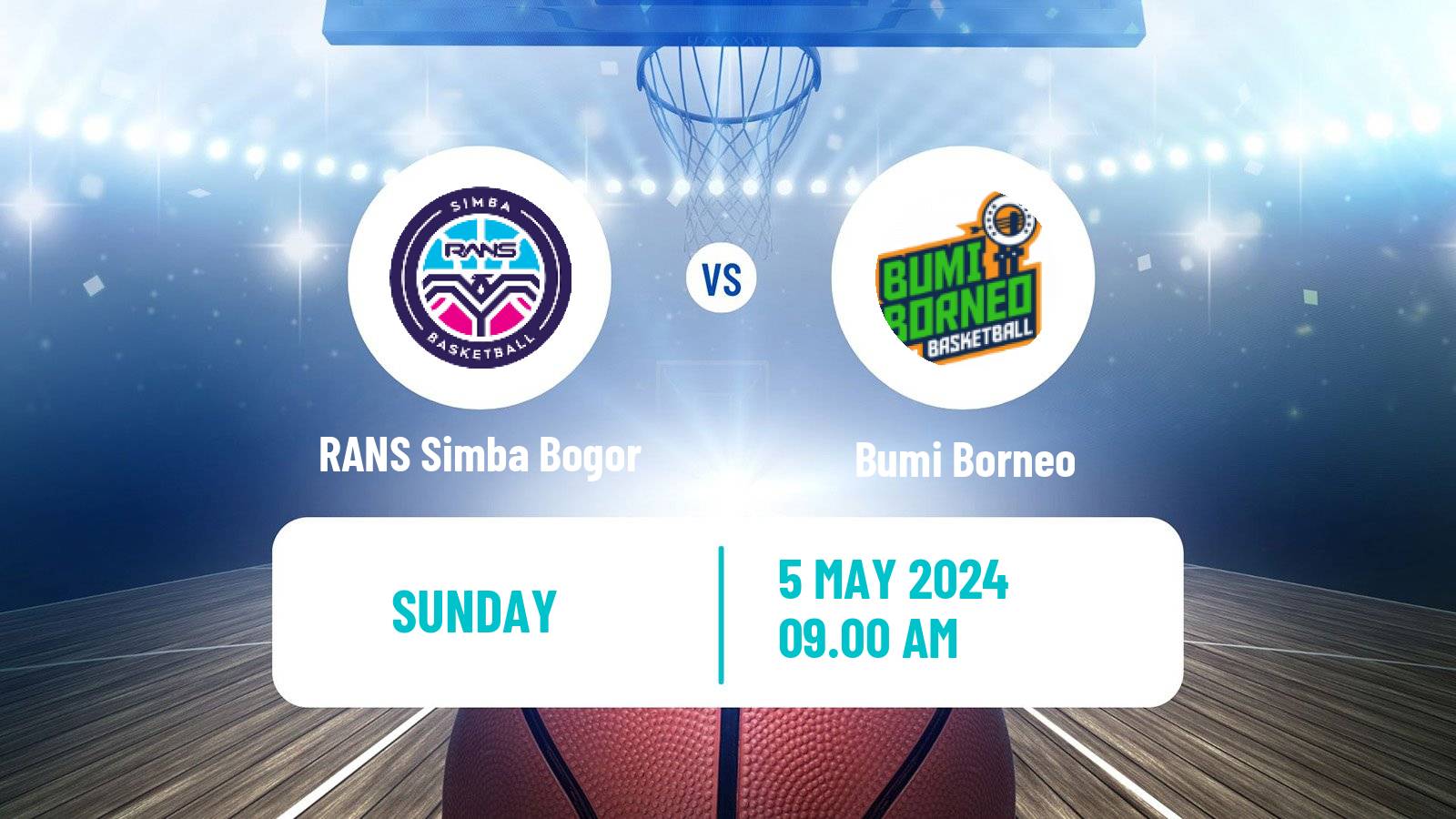 Basketball Indonesian IBL RANS Simba Bogor - Bumi Borneo