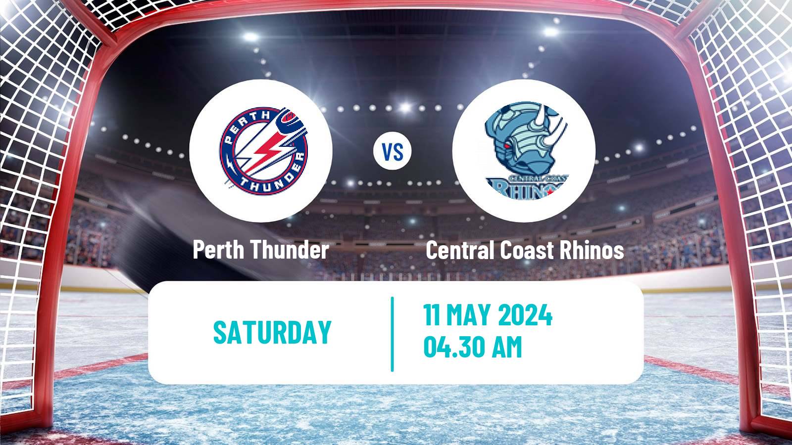 Hockey Australian Ice Hockey League Perth Thunder - Central Coast Rhinos