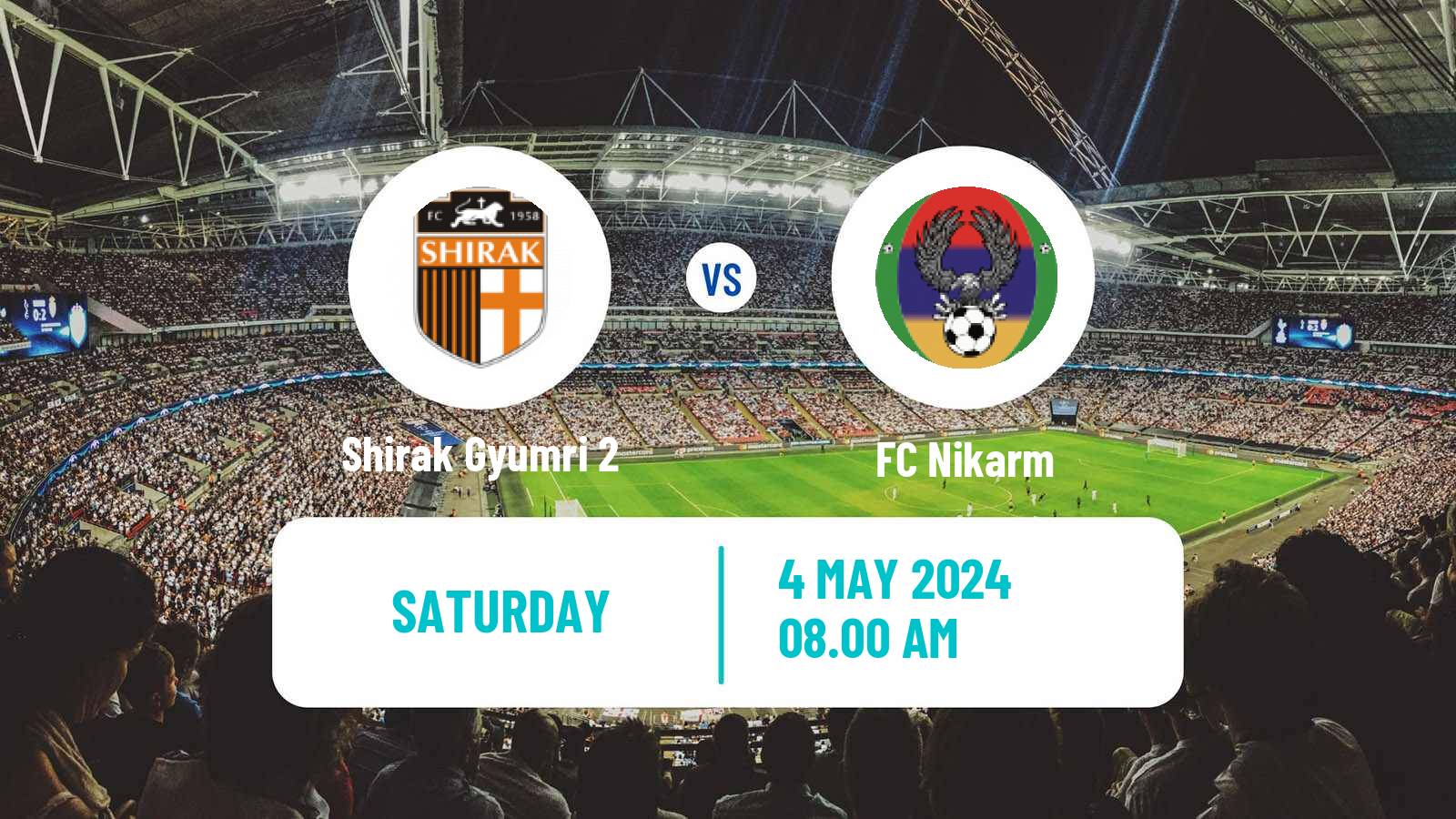Soccer Armenian First League Shirak Gyumri 2 - Nikarm