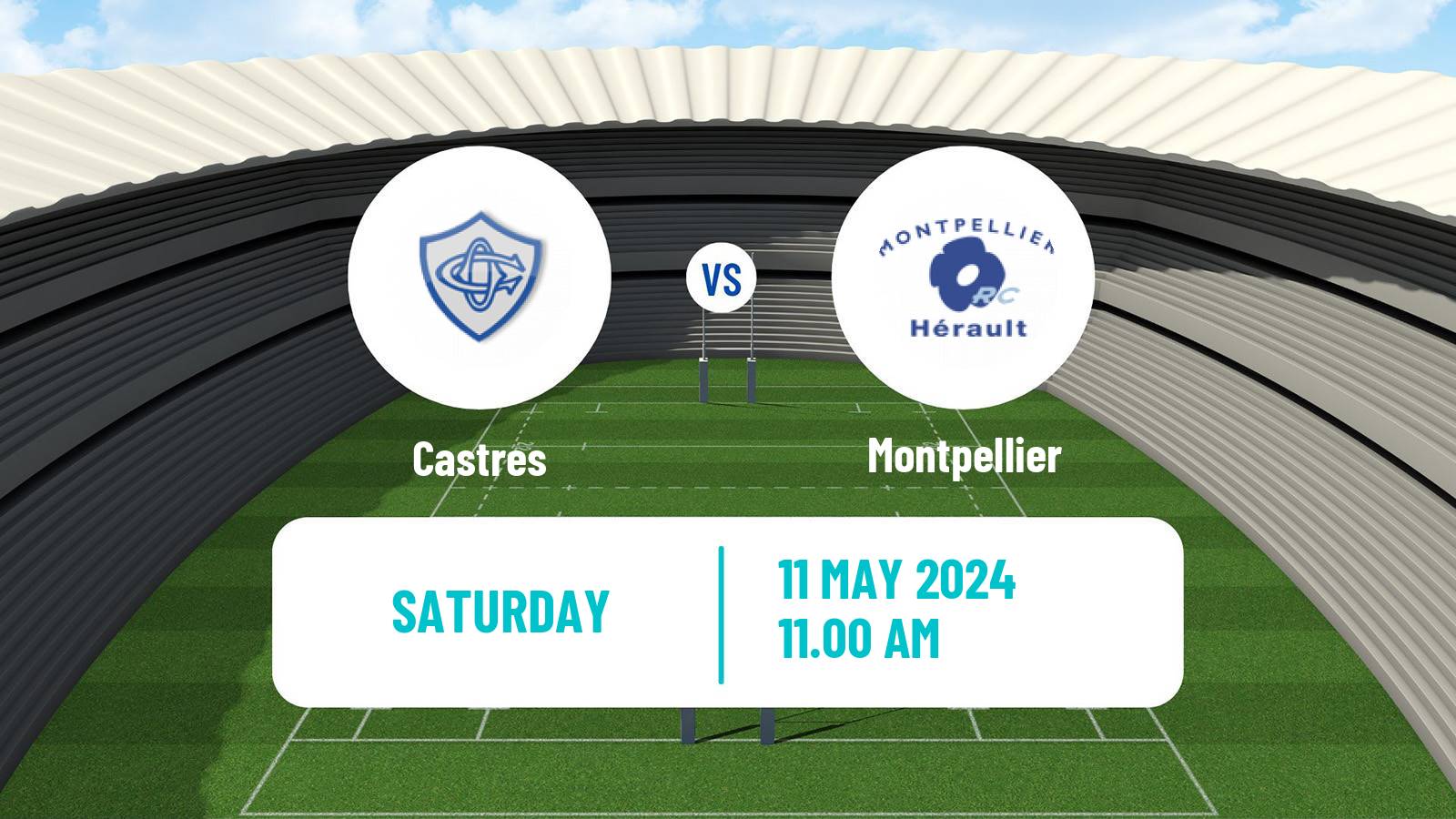 Rugby union French Top 14 Castres - Montpellier