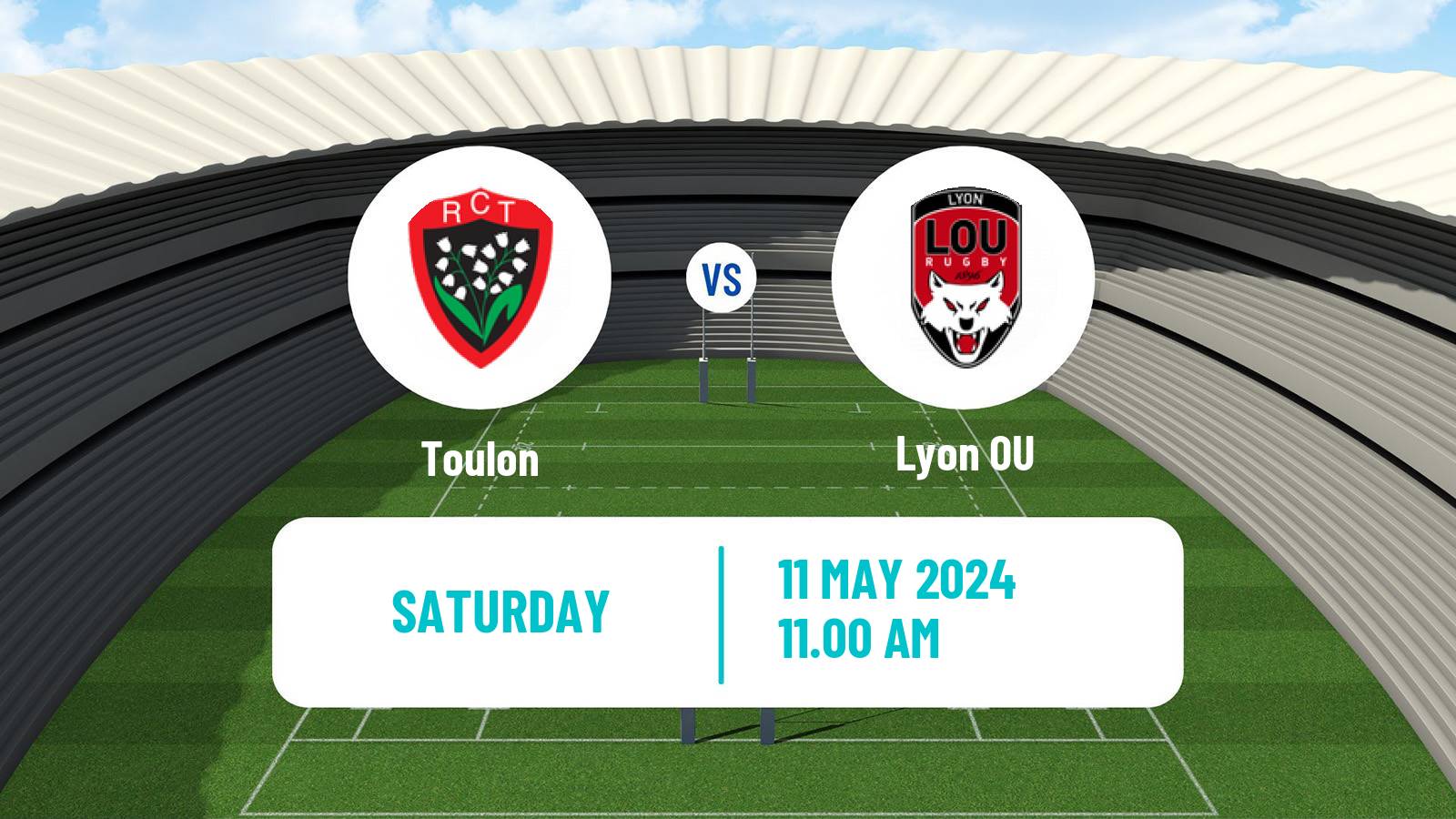 Rugby union French Top 14 Toulon - Lyon