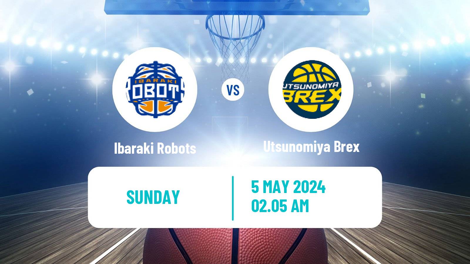 Basketball BJ League Ibaraki Robots - Utsunomiya Brex