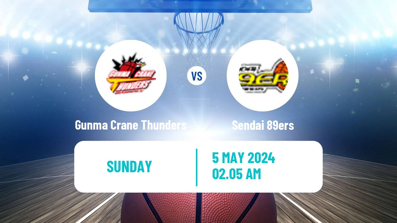 Basketball BJ League Gunma Crane Thunders - Sendai 89ers