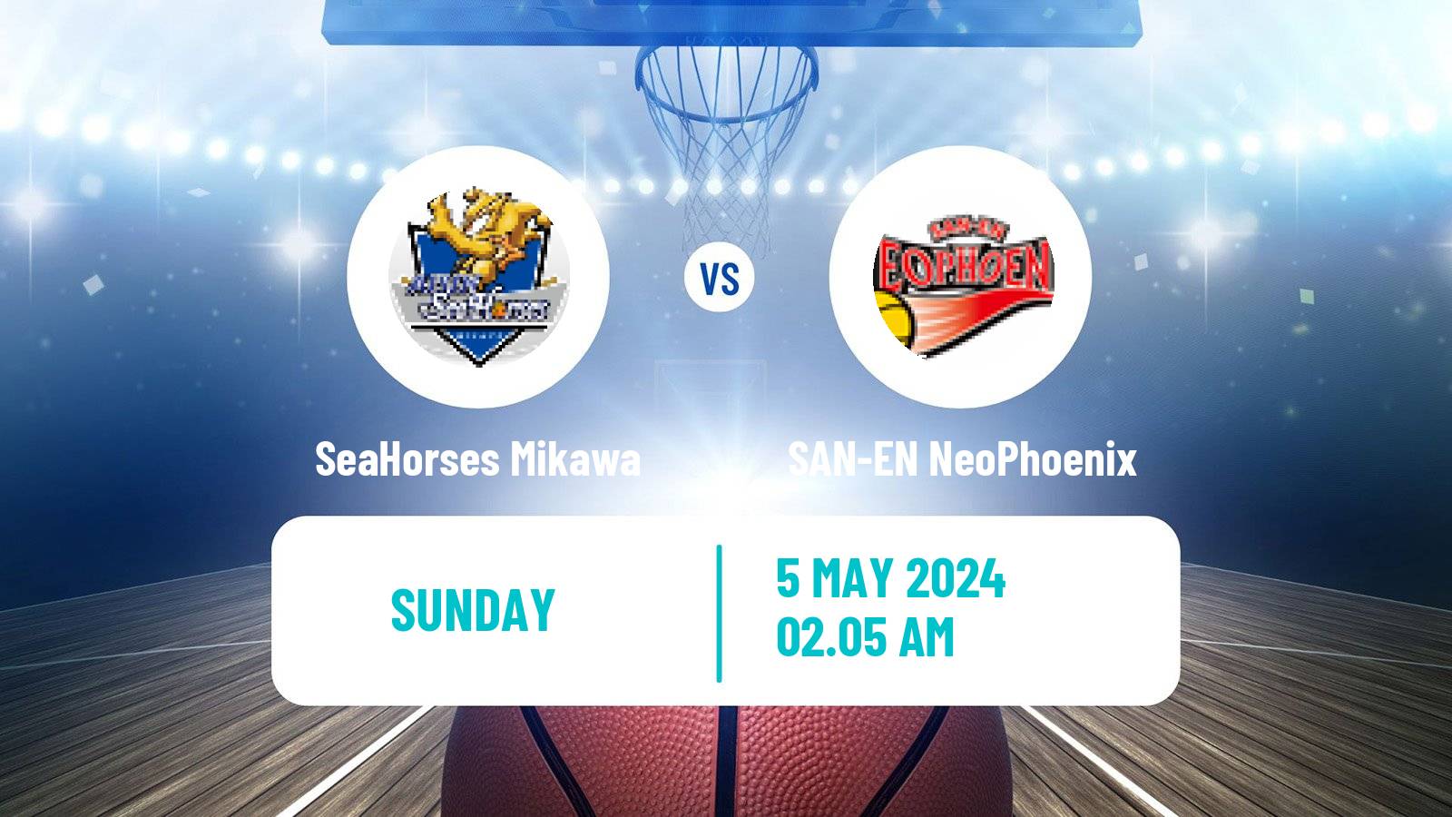 Basketball BJ League SeaHorses Mikawa - SAN-EN NeoPhoenix