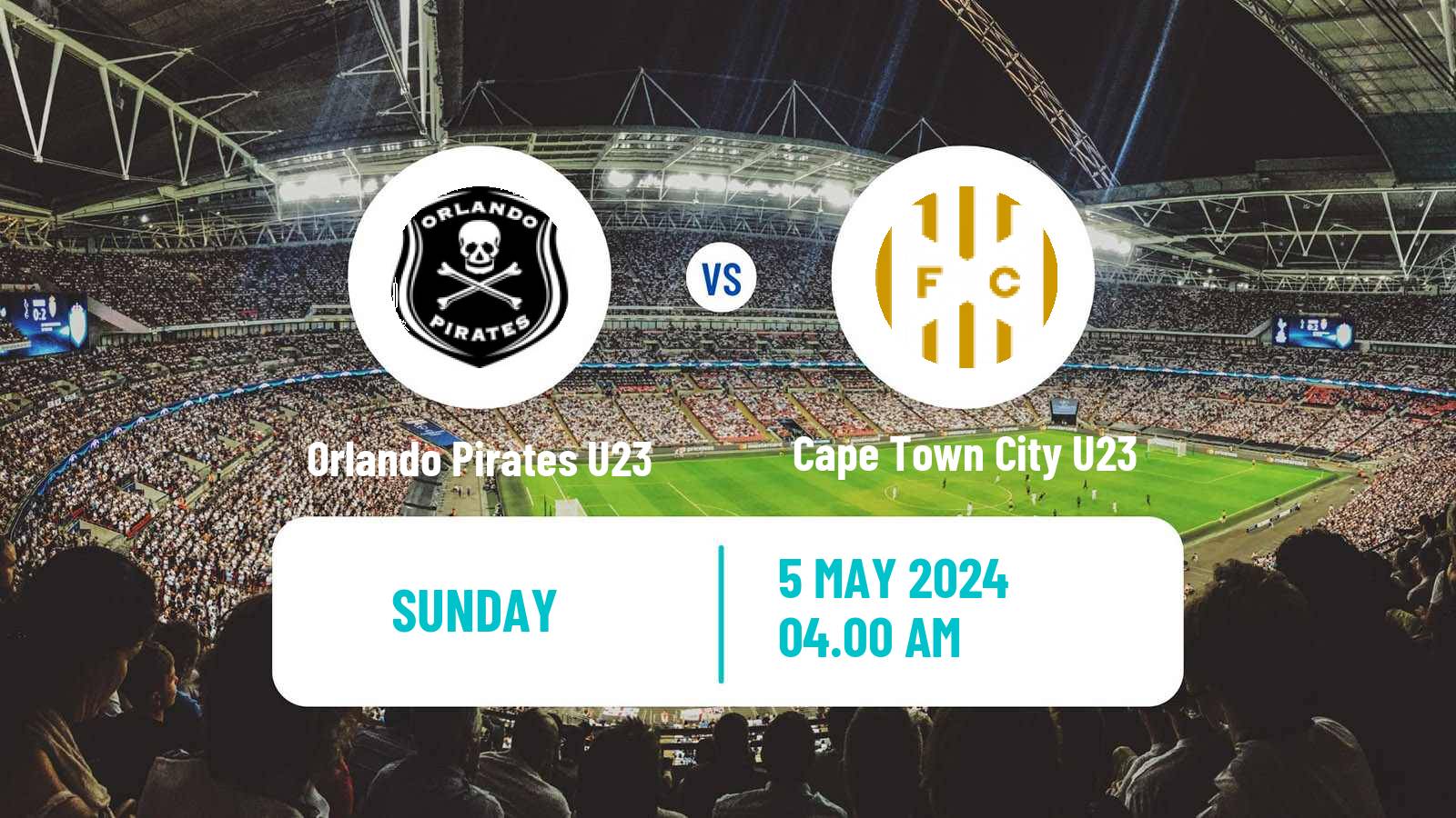 Soccer South African Diski Challenge Orlando Pirates U23 - Cape Town City U23