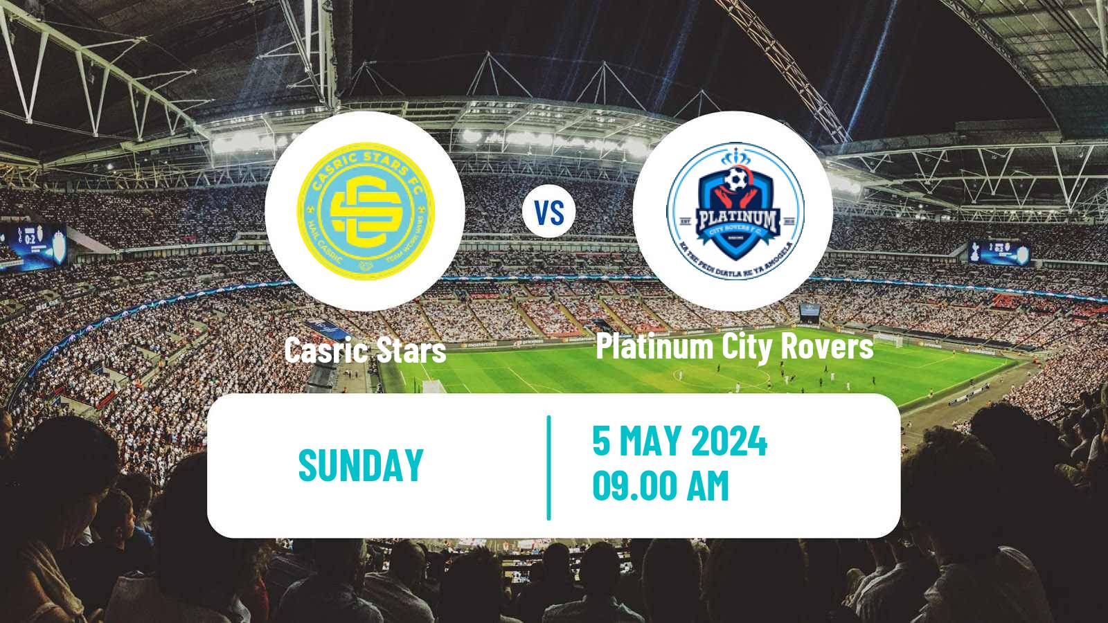 Soccer South African First Division Casric Stars - Platinum City Rovers