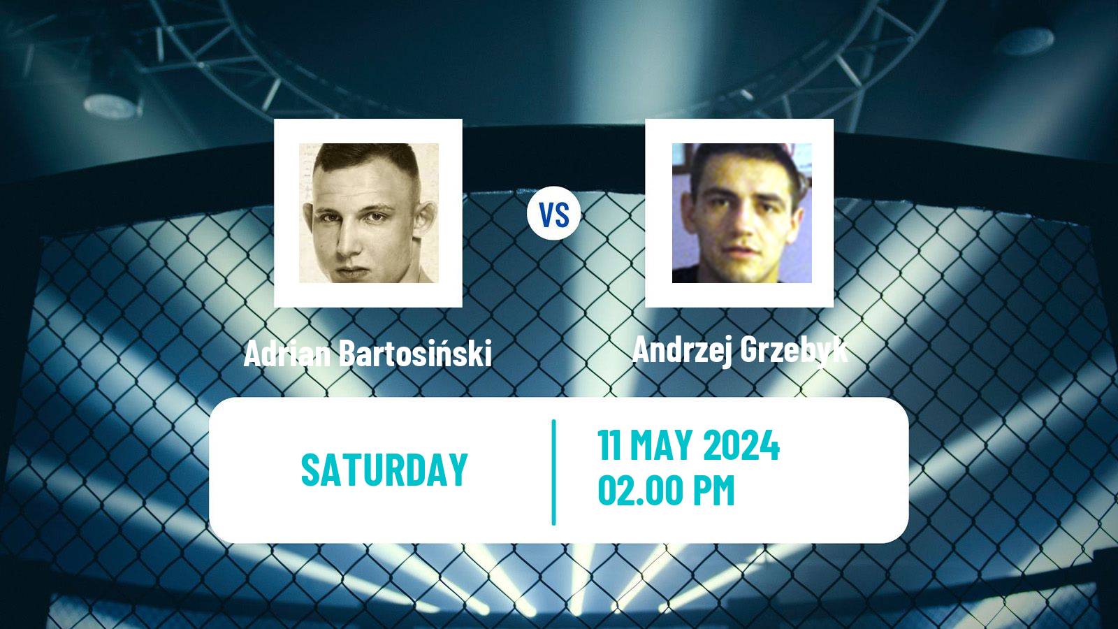 MMA Welterweight Ksw Men Adrian Bartosiński - Andrzej Grzebyk