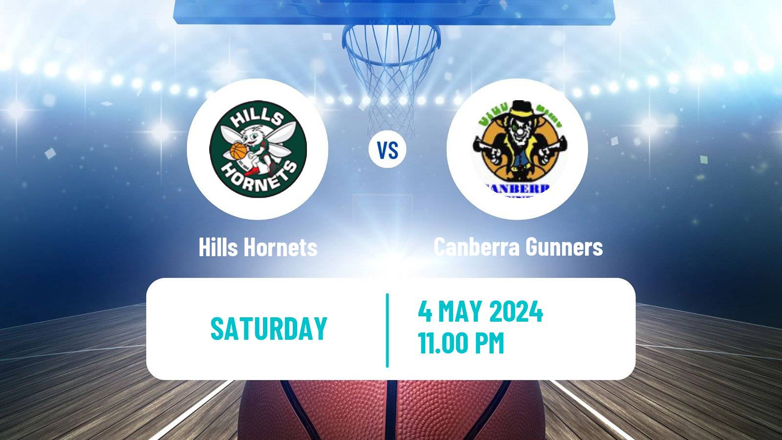 Basketball Australian NBL1 East Hills Hornets - Canberra Gunners