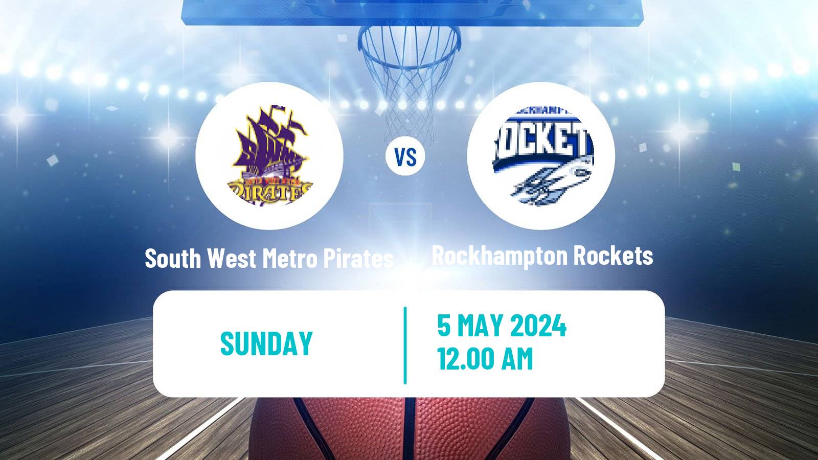 Basketball Australian NBL1 North South West Metro Pirates - Rockhampton Rockets