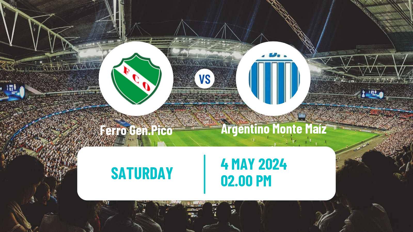 Soccer Argentinian Torneo Federal Ferro Gen.Pico - Argentino Monte Maíz