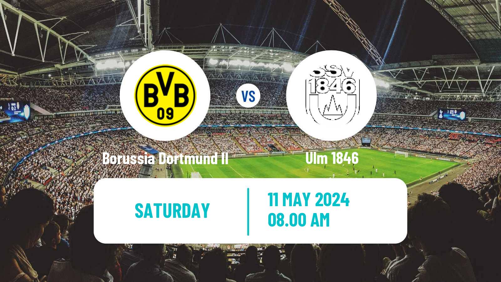 Soccer German 3 Bundesliga Borussia Dortmund II - Ulm 1846