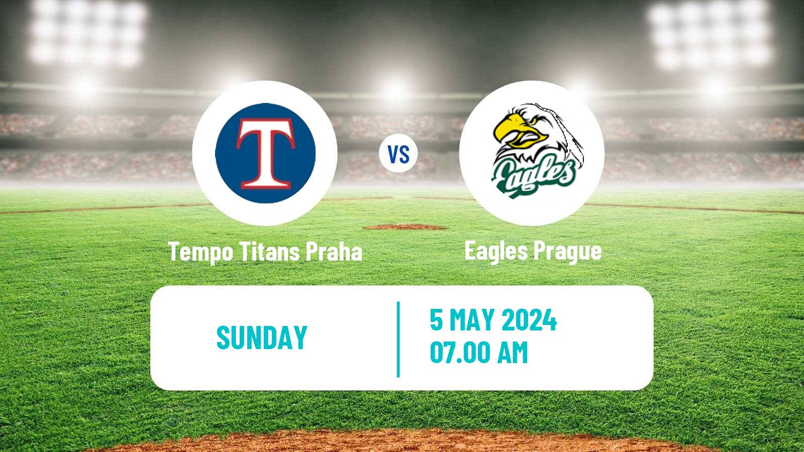Baseball Czech Extraliga Baseball Tempo Titans Praha - Eagles Prague