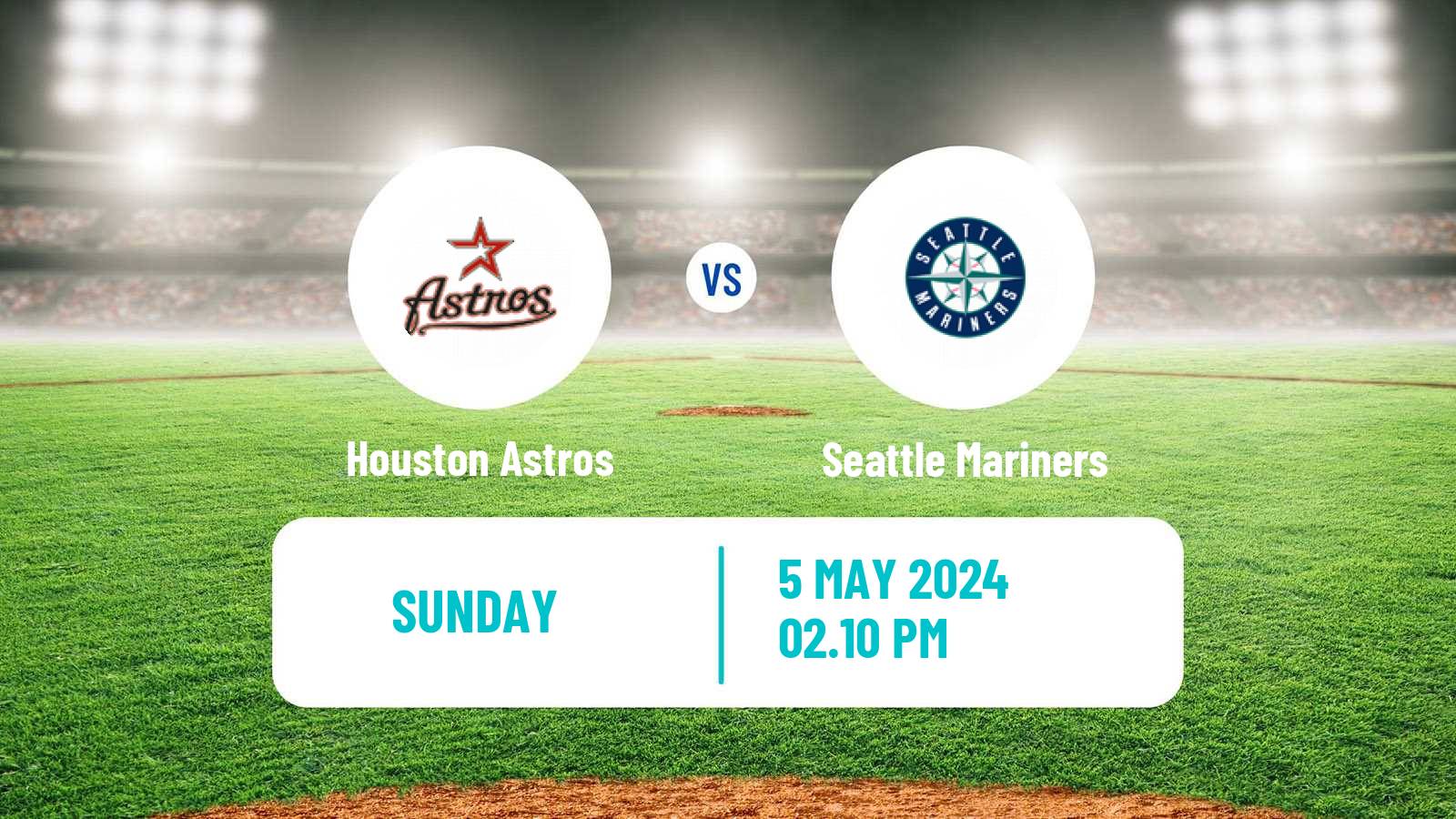 Baseball MLB Houston Astros - Seattle Mariners
