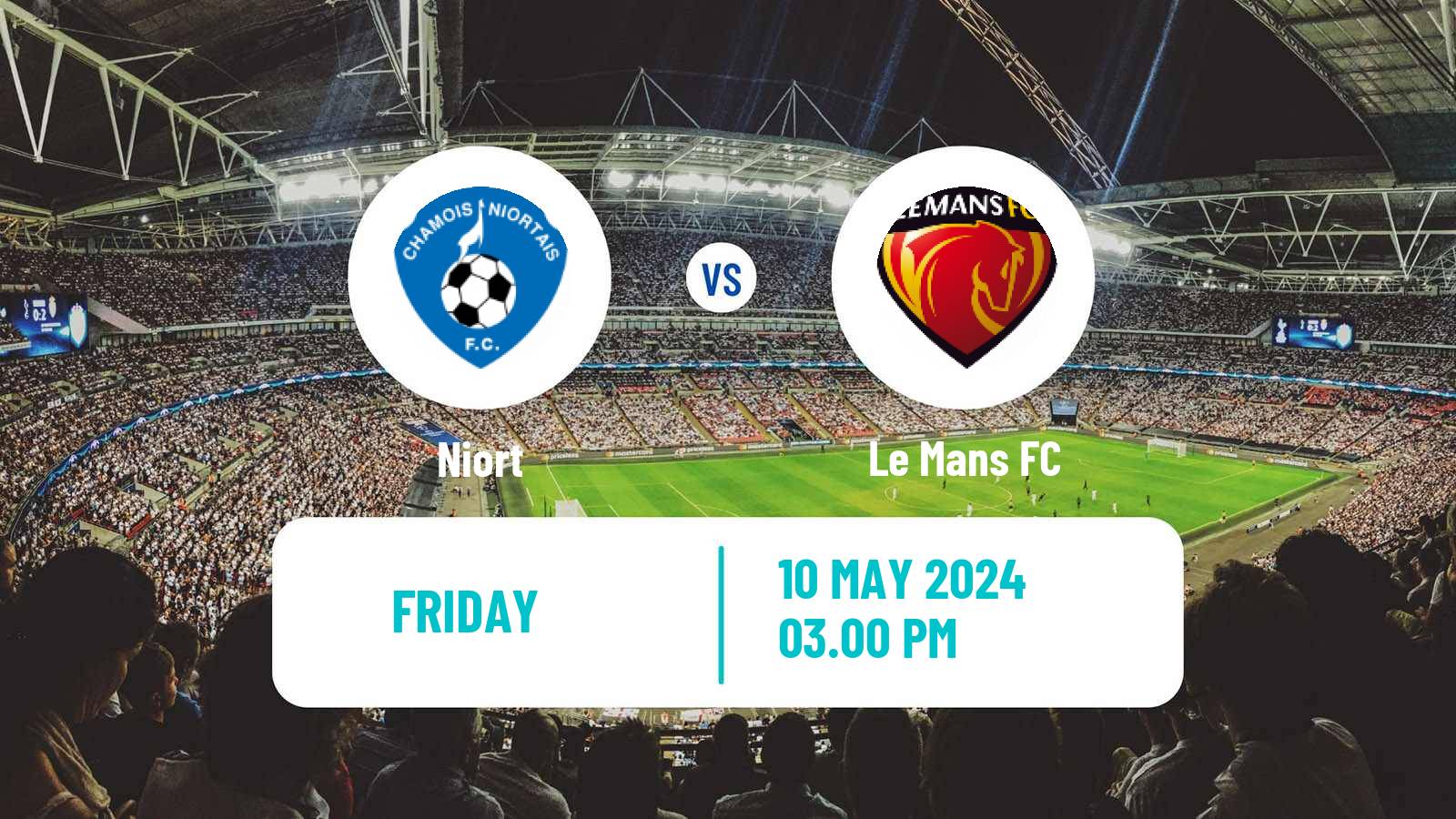 Soccer French National League Niort - Le Mans
