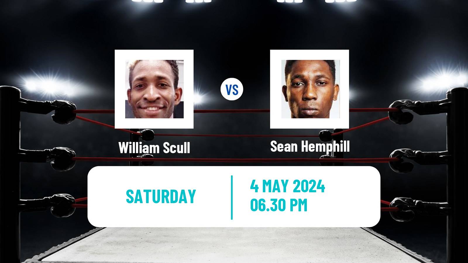 Boxing Super Middleweight Others Matches Men William Scull - Sean Hemphill