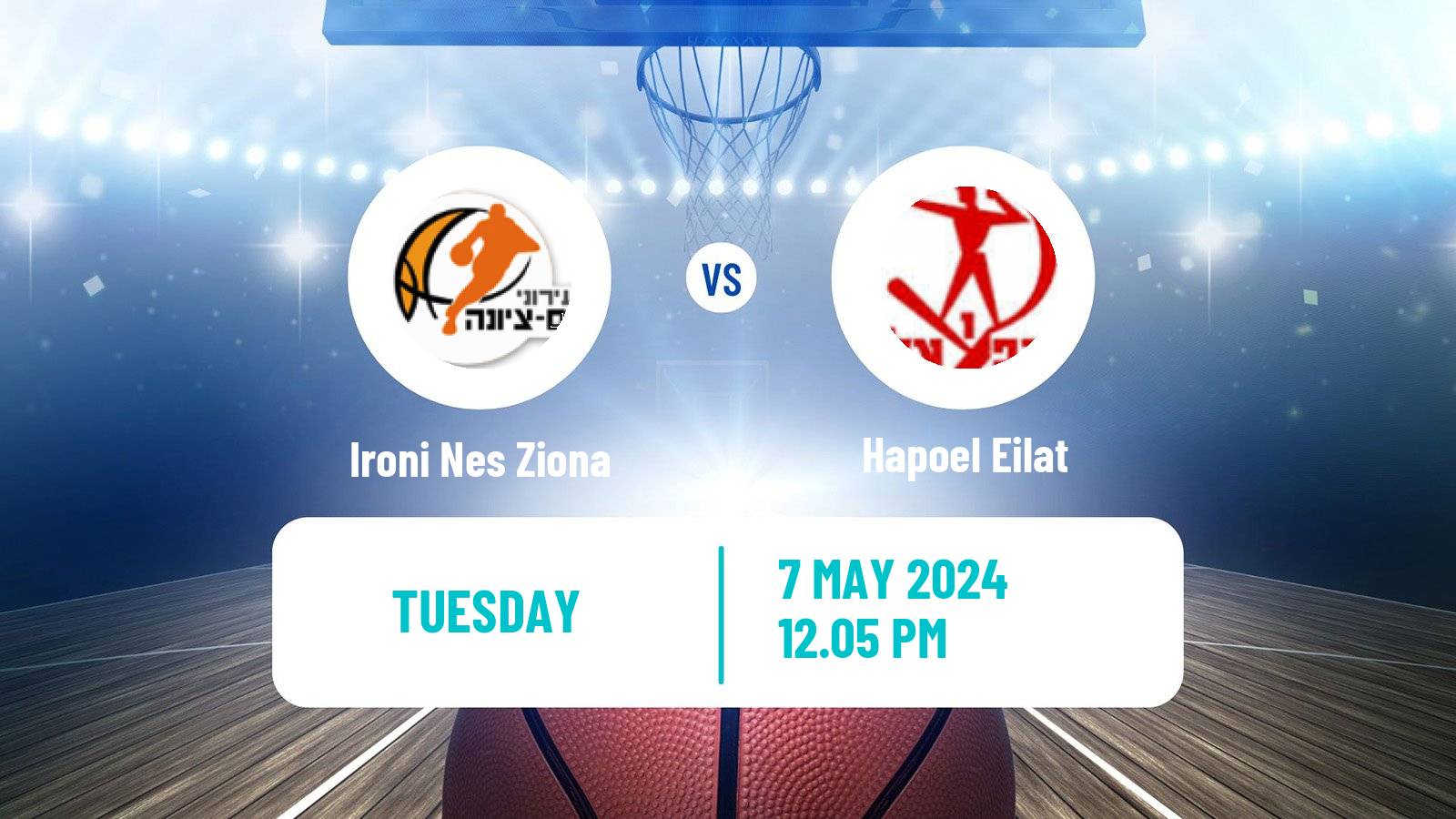 Basketball Israeli Basketball Super League Ironi Nes Ziona - Hapoel Eilat