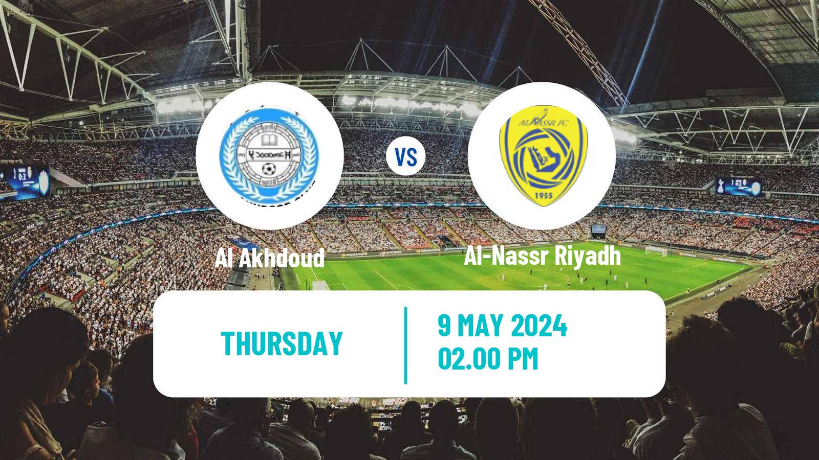 Soccer Saudi Professional League Al Akhdoud - Al-Nassr Riyadh